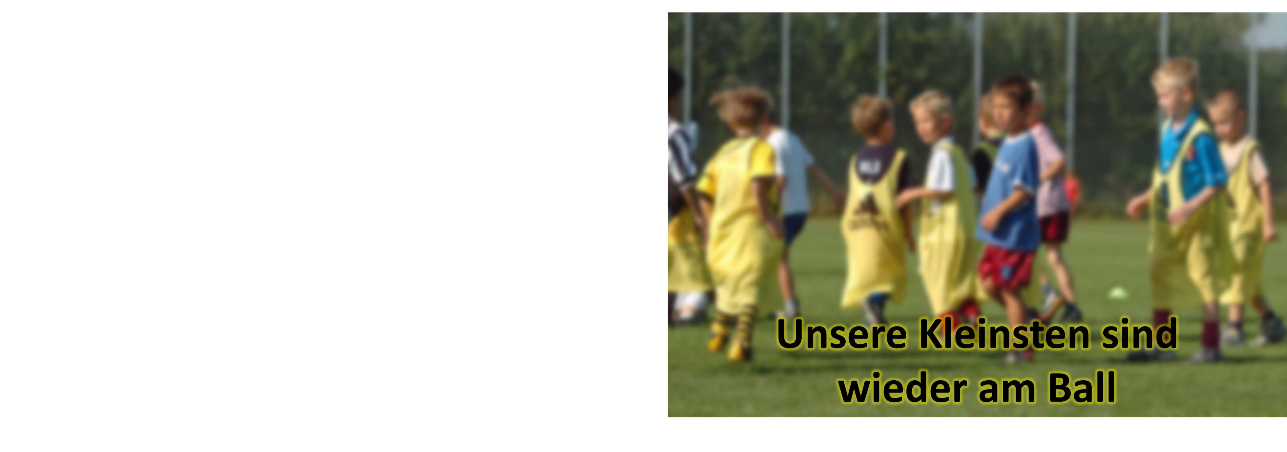 Unsere Bambini Trainieren wieder!